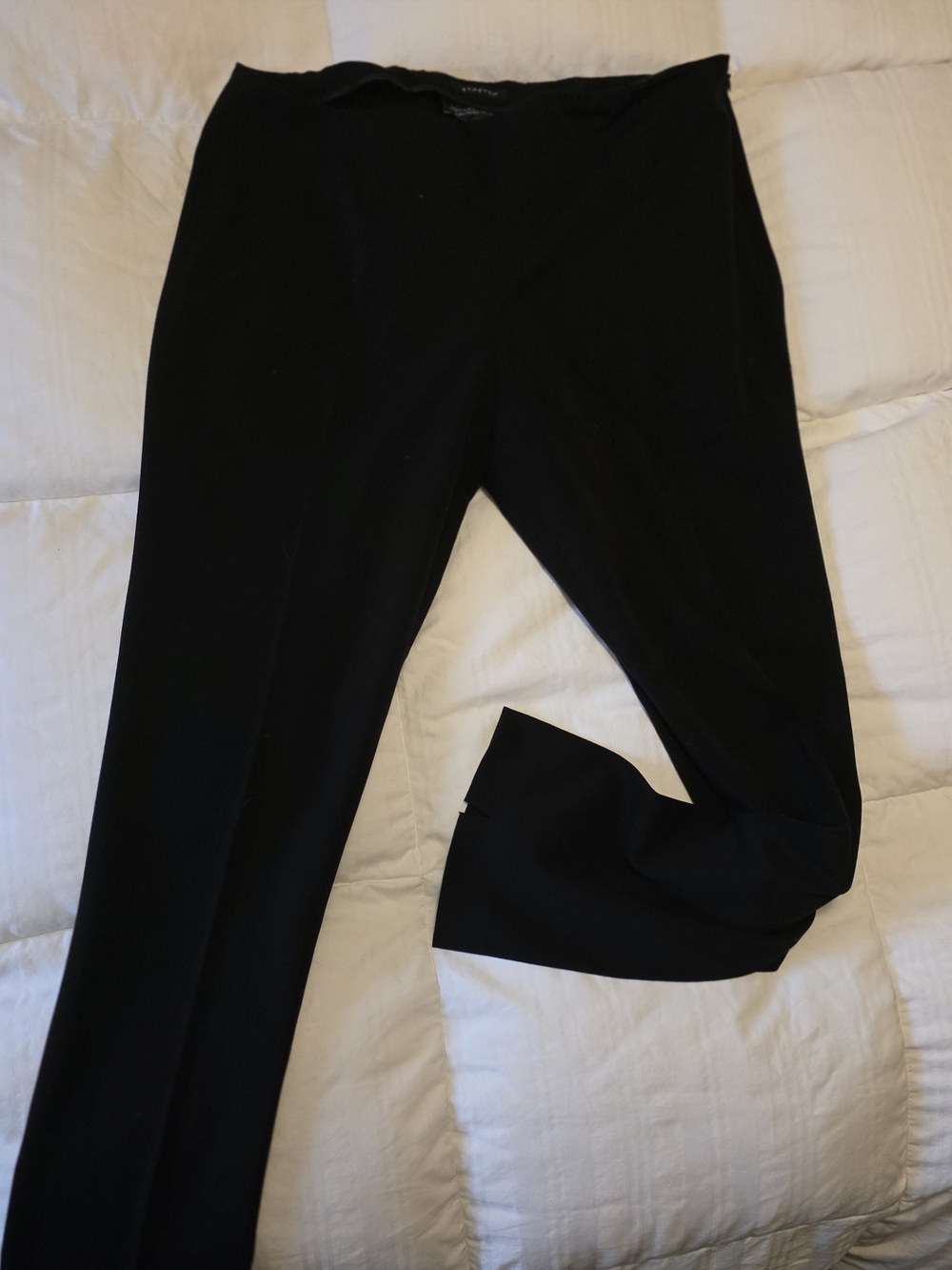 Jones New York Black Straight-Leg Ponte Pants